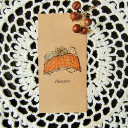 特製しおり付き♪ハムスターのハロウィンポストカードとフレークシール（ホワイト）のセット 10枚目の画像