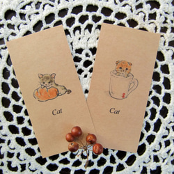 猫のポストカード2枚セット　「スコティッシュフォールド」 5枚目の画像