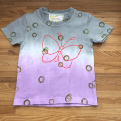 kidsTシャツ「ちょうちょ-ring」100-20902-4 1枚目の画像