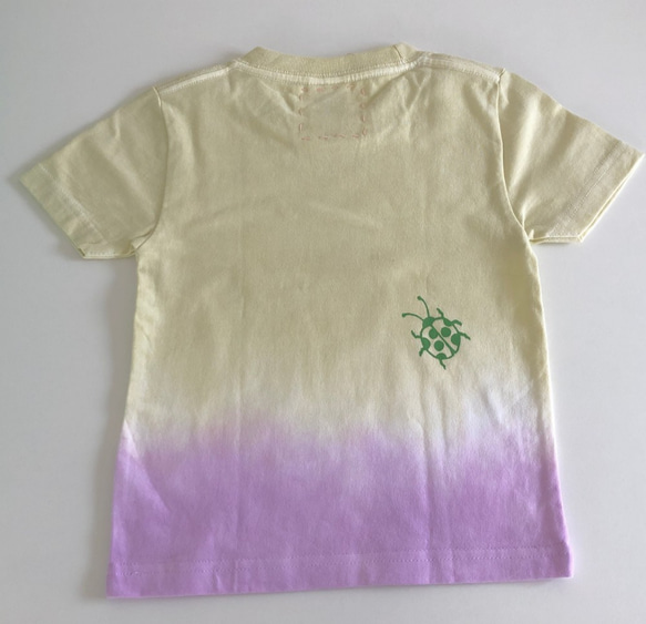 受注制作　kidsTシャツ「おすましキリン　段染め」80cm~140対応 3枚目の画像
