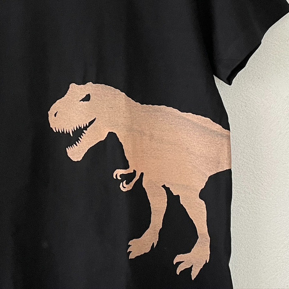 受注制作 大人Tシャツ（S,M,L）ティラノサウルス 2枚目の画像