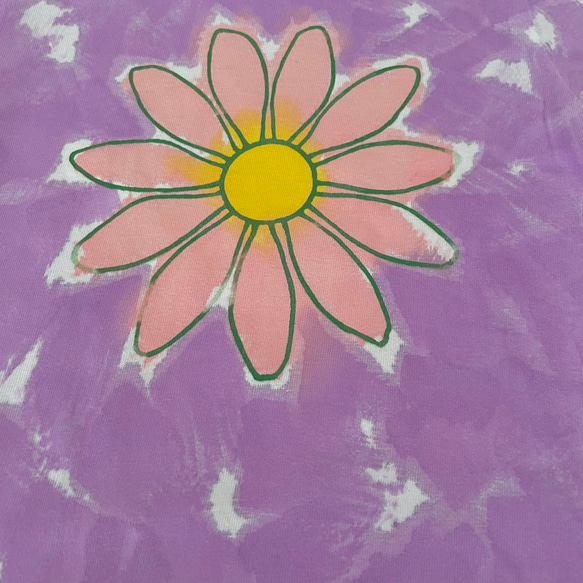 受注制作　kidsTシャツ「 「花　むら染紫」」80cm~140cm 2枚目の画像