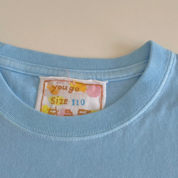 受注制作kidsTシャツ「カバ　段染め」100cm~140対応 5枚目の画像