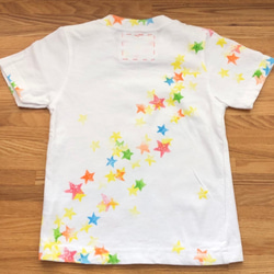 受注制作　kidsTシャツ「わに-星・わに-ドット」　80~110cm対応 2枚目の画像