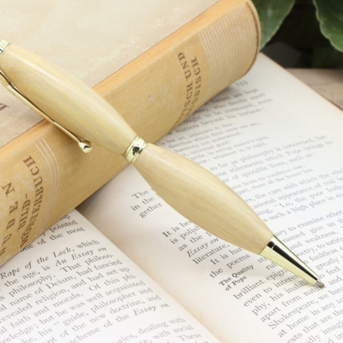 受注制作「最高級 御蔵島産 ツゲ/黄楊/柘植 FLG」手作りボールペン