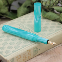 受注生産 Viriditas手作り万年筆 14金無垢ペン先「ターコイズウィンド