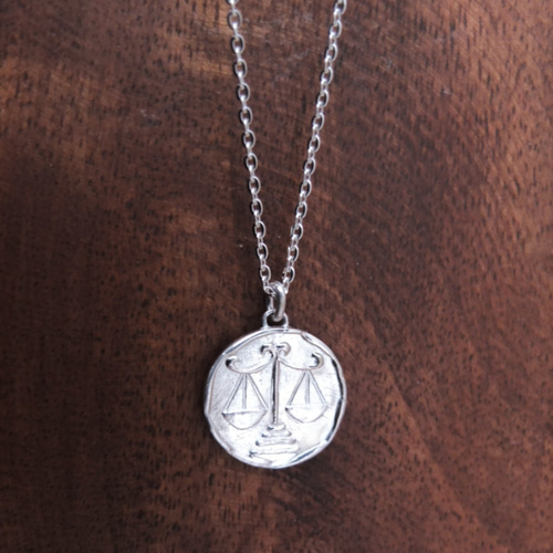 星座コインネックレス silver925 Libra 天秤座 ネックレス・ペンダント