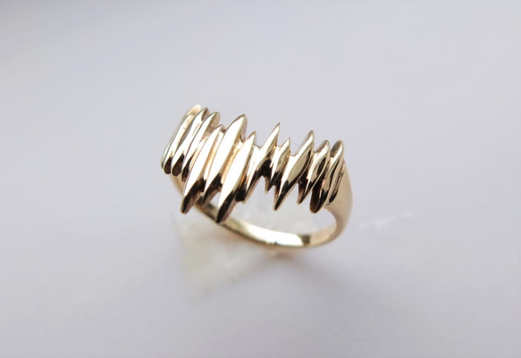 chiaro~キアロ~K18gold plating silver ring 3枚目の画像