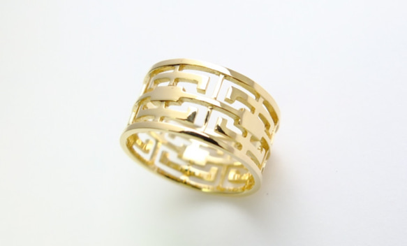 透かし格子◇～grata gold ring～ 1枚目の画像