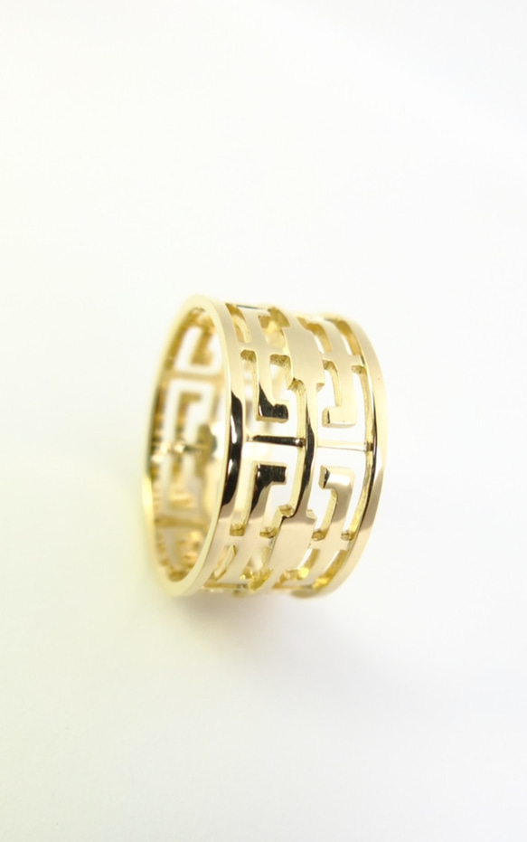 透かし格子◇～grata gold ring～ 2枚目の画像