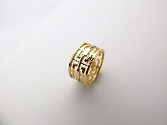 透かし格子◇～grata gold ring～ 5枚目の画像