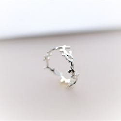 ～葉を纏う～foglia silver ring 3枚目の画像