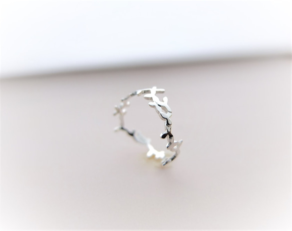 ～葉を纏う～foglia silver ring 3枚目の画像