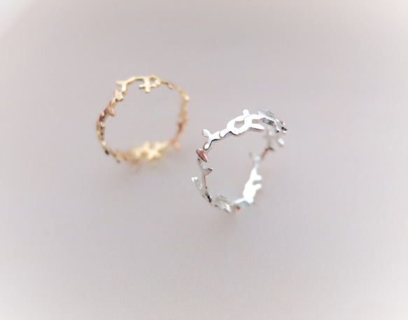 ～葉を纏う～foglia silver ring 4枚目の画像