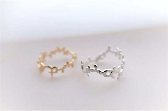 ～葉を纏う～foglia silver ring 5枚目の画像