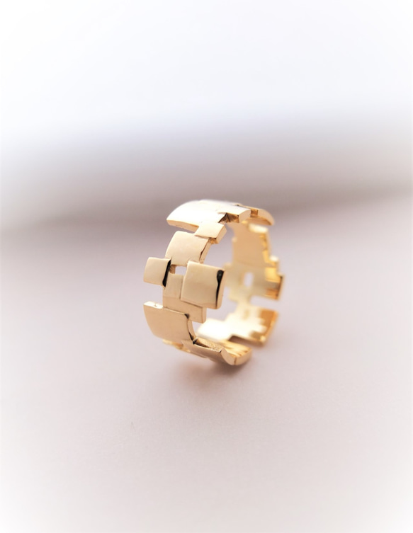 Square floating ring~ゴールド~ 1枚目の画像