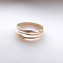 Simple＆Slim Gold Ring ピンキーにも！ 1枚目の画像