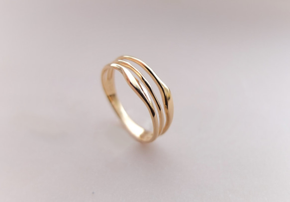 Simple＆Slim Gold Ring ピンキーにも！ 2枚目の画像