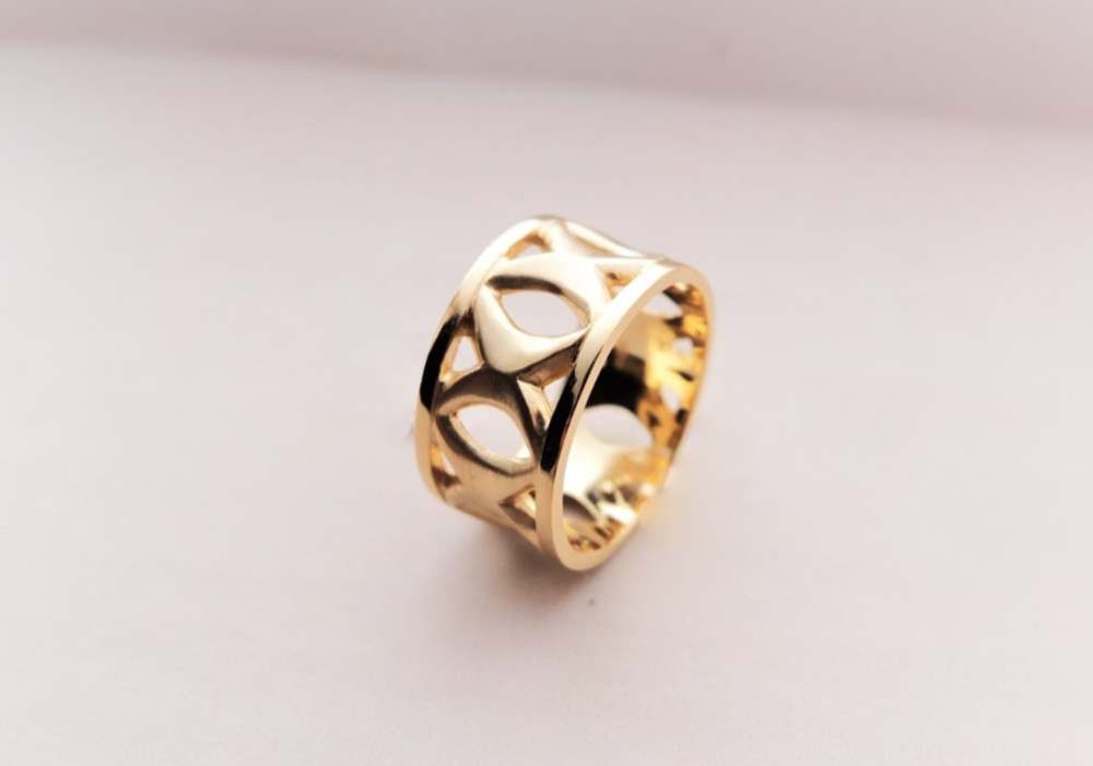 Lampa silver ring(K18plating)