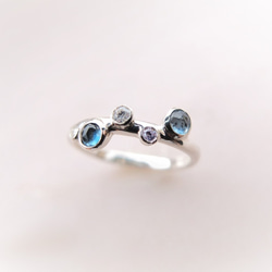 P'an topaz silver ring(ロンドンブルートパーズ) 1枚目の画像