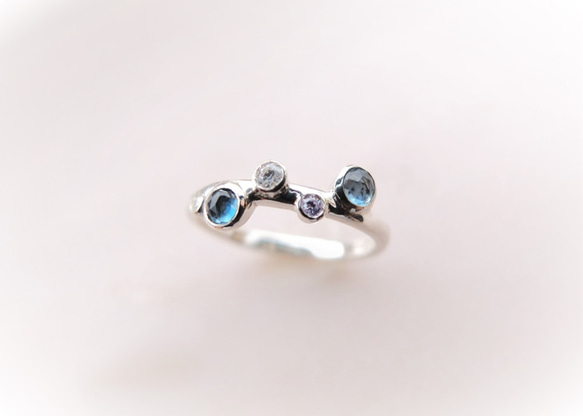 P'an topaz silver ring(ロンドンブルートパーズ) 1枚目の画像