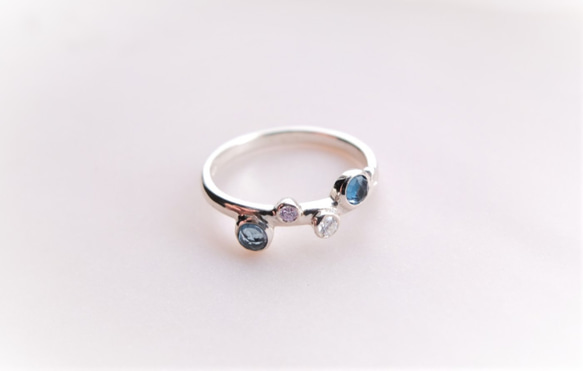 P'an topaz silver ring(ロンドンブルートパーズ) 2枚目の画像