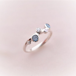 P'an topaz silver ring(ロンドンブルートパーズ) 3枚目の画像