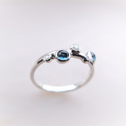 P'an topaz silver ring(ロンドンブルートパーズ) 4枚目の画像