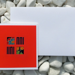 和モダン・メッセージカード「華SHINOHA－３色セット」 2枚目の画像