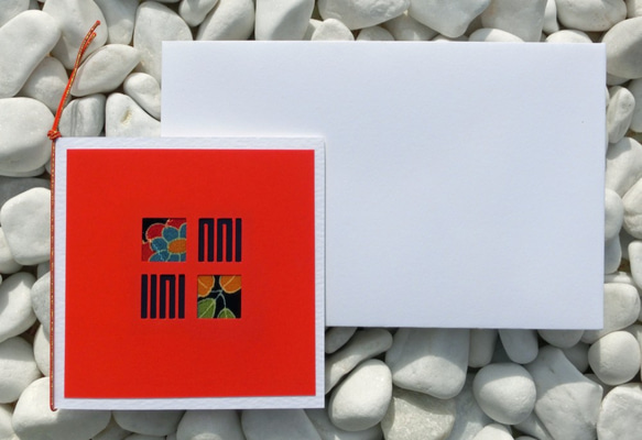 和モダン・メッセージカード「華SHINOHA－３色セット」 2枚目の画像