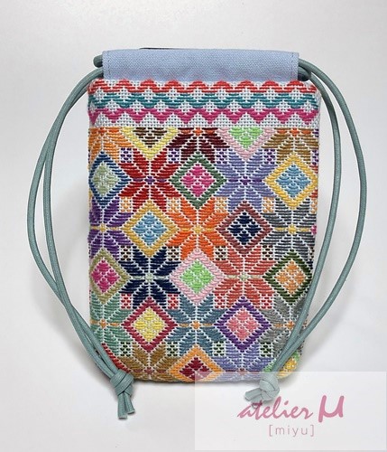 こぎん刺しの巾着