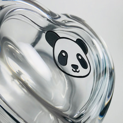 パンダ の ハートガラスケース 3枚目の画像