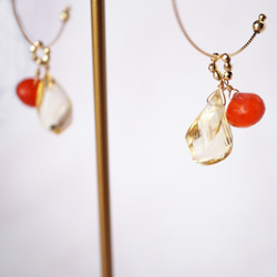 K10 Citrine & Carnelian charm 1枚目の画像