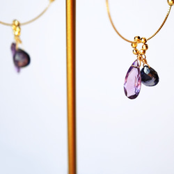 K10 Amethyst & Iolite charm 1枚目の画像