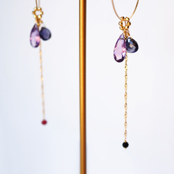 K10 Amethyst & Iolite charm 2枚目の画像