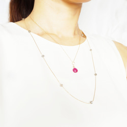 K10 Ruby necklace charm 4枚目の画像