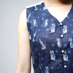 MIT 限量貓咪純棉蕾絲洋裝(R5008E) 第5張的照片