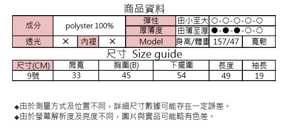 MIT 荷葉網紗上衣(R5010A) 第9張的照片