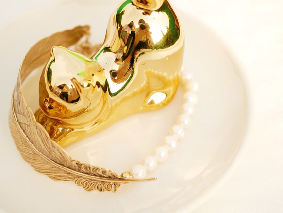 Sheryl's Handmade - 羽毛造型珍珠手環 第9張的照片