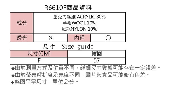 MIT 編織格紋配色蓓蕾帽(R6610F) 第9張的照片