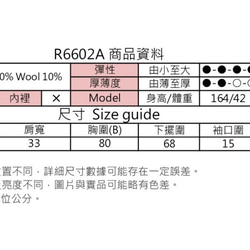 秋冬毛毛彈性針織衣(R6602A) 第9張的照片