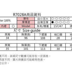 MIT 質感蕾絲澎袖上衣(R7028A) 第10張的照片