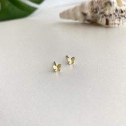 再販9KG Butterfly Earrings |バタフライピアス　小ぶり 3枚目の画像