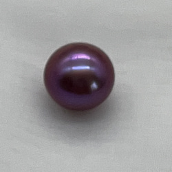 紫パール　無穴　13mm 2枚目の画像