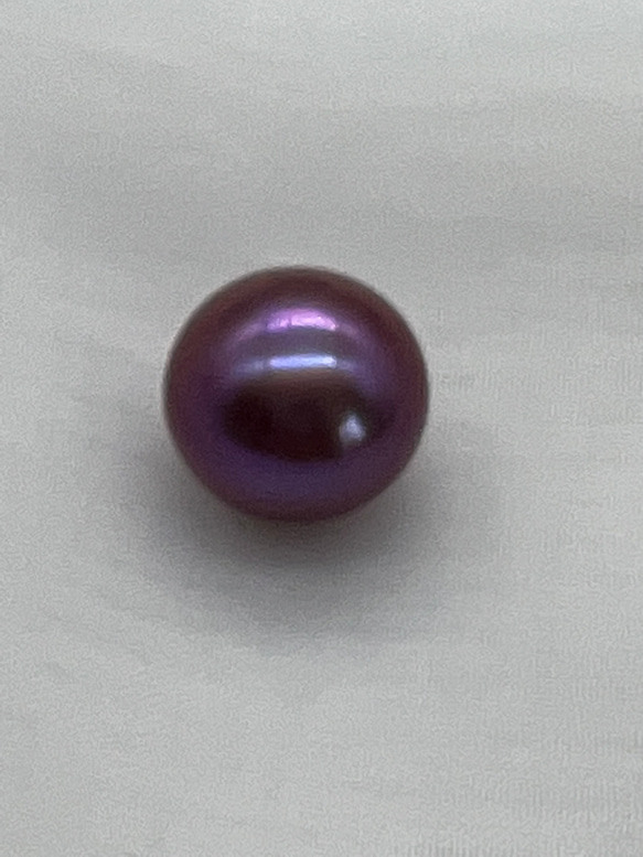 紫パール　無穴　13mm 2枚目の画像