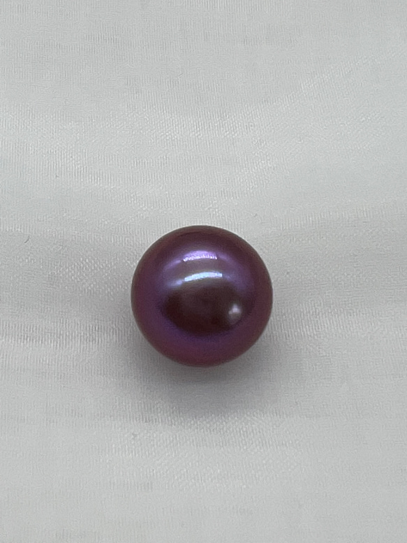 紫パール　無穴　13mm 3枚目の画像