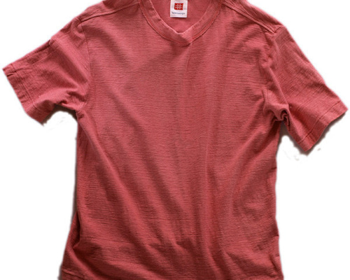 Tシャツ メンズ 半袖 オーガニックコットン 草木染め 吊天竺 茜