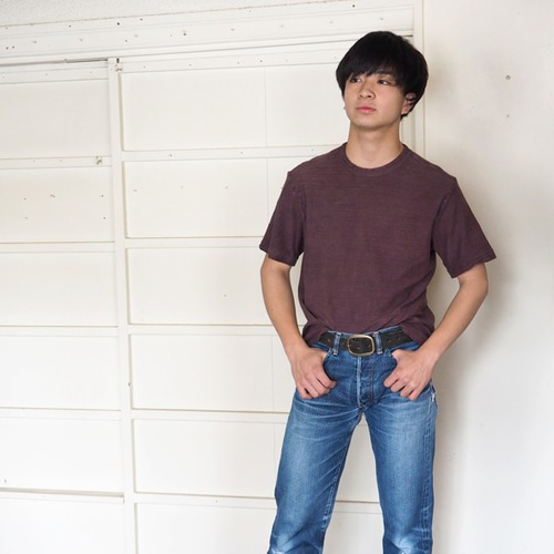 Tシャツ メンズ 半袖 オーガニックコットン 草木染め 吊天竺