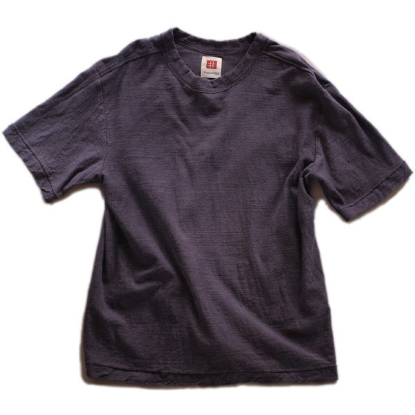 Tシャツ レディース 半袖 オーガニックコットン 草木染め 吊天竺 五倍子 紫