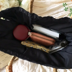 アンティークレースとリボンの大人のためのかごバッグ*170401 6枚目の画像